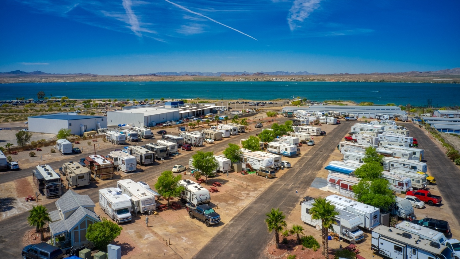 Lake Havasu birds eye view