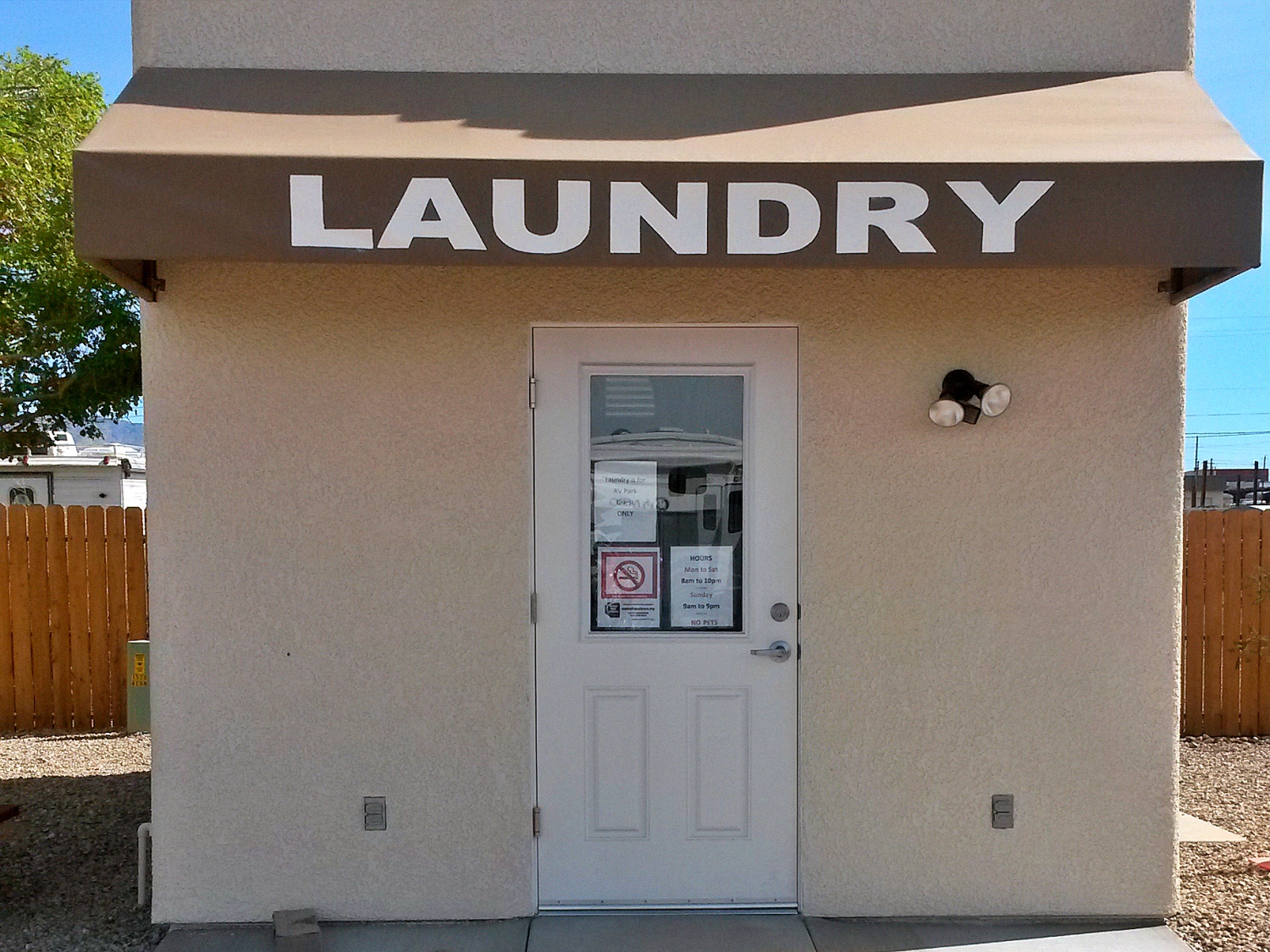 RV Park Laundromat